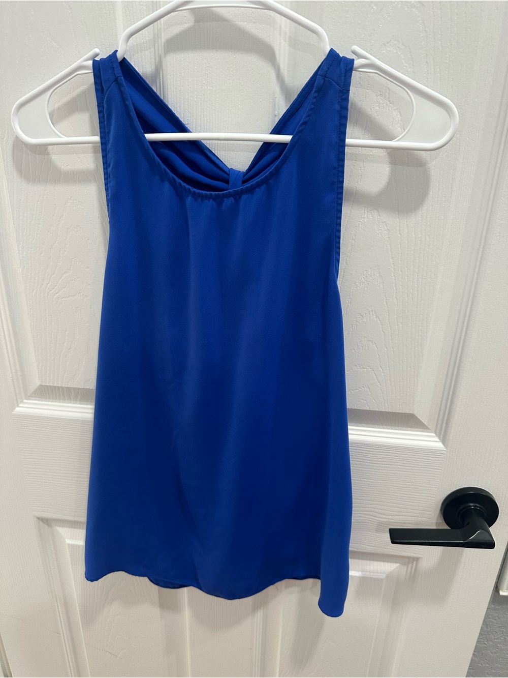 Trendy boutique Cobalt Blue Cross-Back Camisole